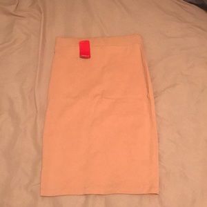 Pink/Peach pencil skirt